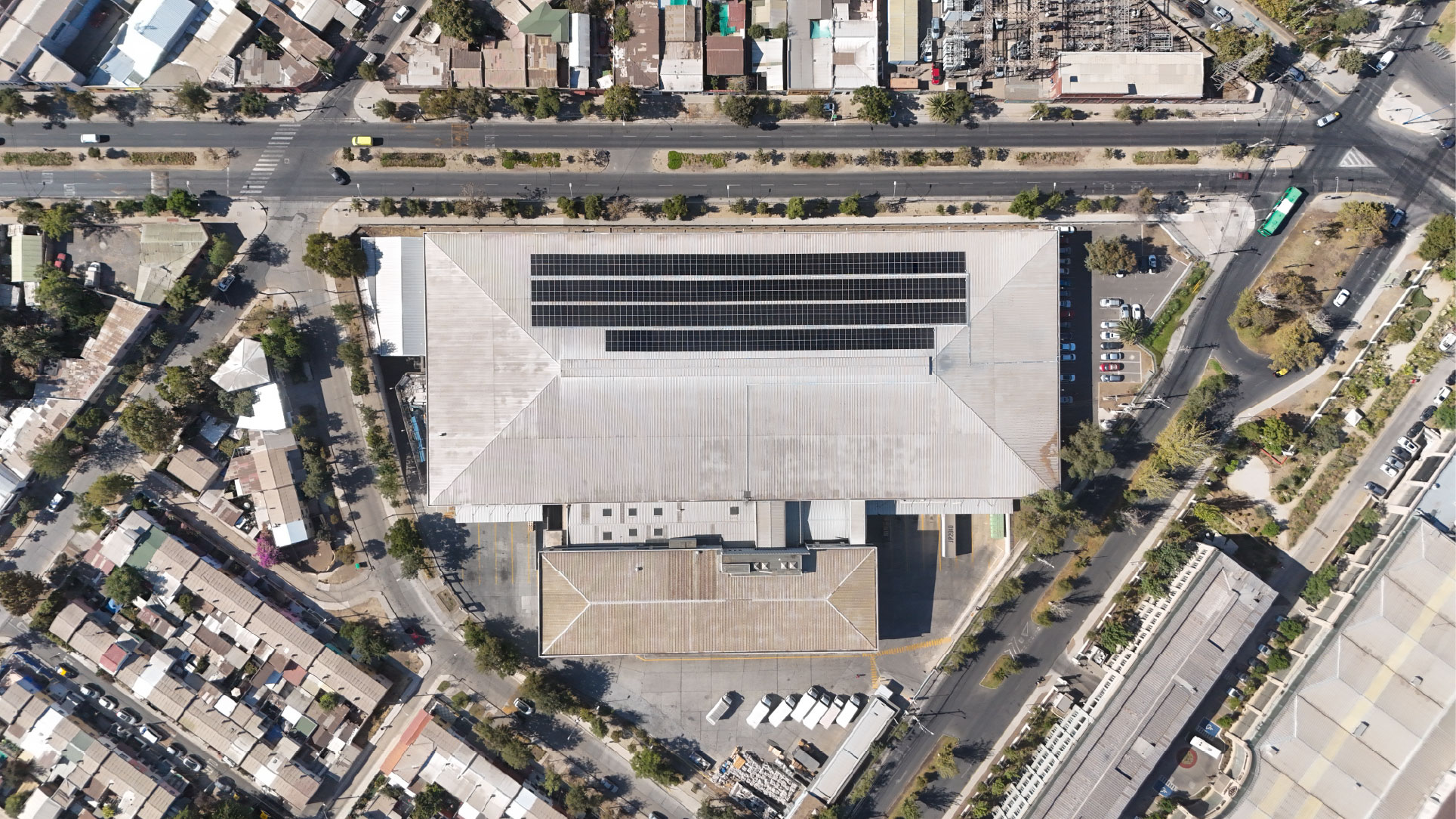 Instalación de energía solar industrial